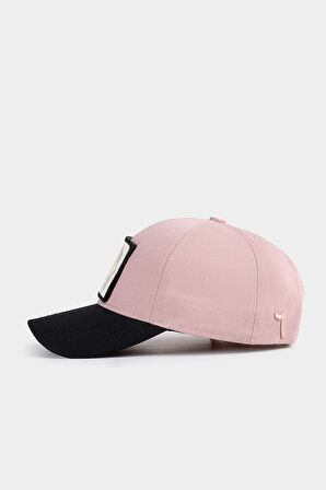  Six Köpek Logolu Siyah-Somon Beyzbol Şapka