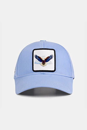  Six Kartal Logolu Buz Mavi Beyzbol Şapka