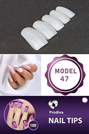 Prodiva 100'lü Kutulu Takma Tırnak - Nail Tips 47 No