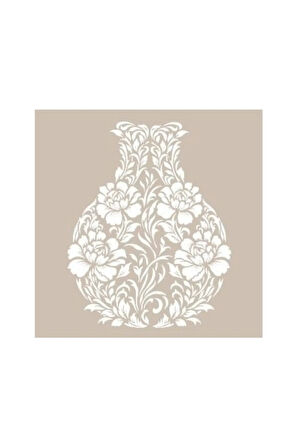 Çiçek Vazo Model AS481 A4 Stencil