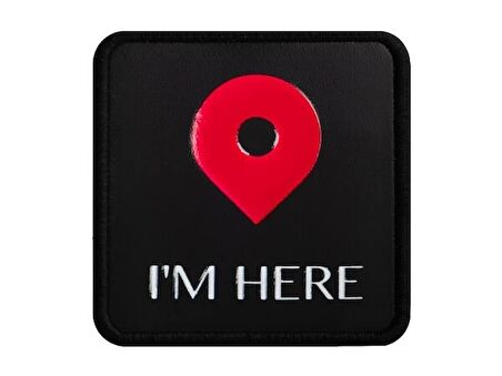 V1  I'm Here - 1 Kod Logolu Unisex Siyah Bench (Patch)