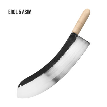 Ahşap Saplı Karbon Çelik Zırh 50 Cm