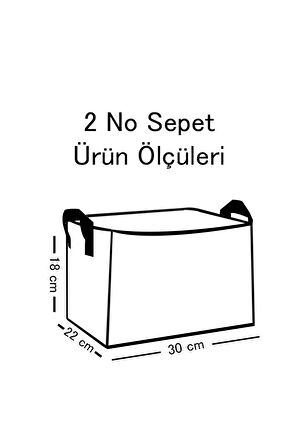 Wild Animals Desenli Çok Amaçlı Dolap Içi Düzenleyici Dekoratif Dikdörtgen Düzenleyici Sepet 30 x 22 x 18