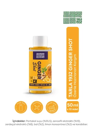 Tarla 1932 Ginger Shot Zencefil Karışımı 50 ml x 10 Adet