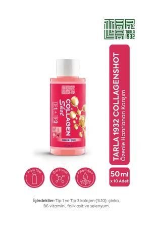 Tarla 1932 Collagen Shot Tip 1 & Tip 3 Kolajenli İçecek 50 ml x 10 Adet