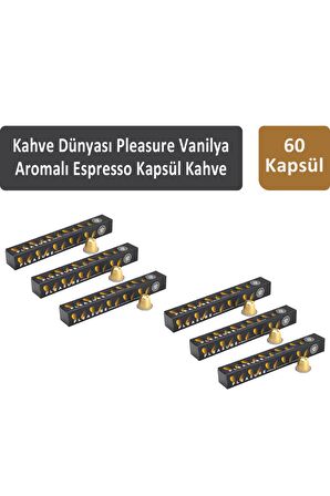 Kahve Dünyası Pleasure Vanilya Aromalı Espresso Kapsül Kahve 60 Kapsül