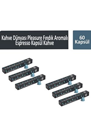 Kahve Dünyası Pleasure Fındık Aromalı Espresso Kapsül Kahve 60 Kapsül