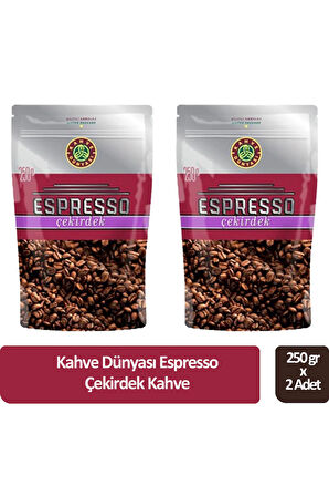Kahve Dünyası Espresso Çekirdek Kahve 250 gr x 2 Adet