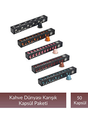 Kahve Dünyası Karışık Kapsül Paketi 50 Kapsül