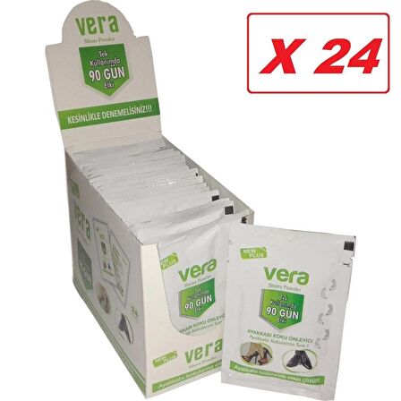 VERA Ayak Kokusu Giderici Ayakkabı Içi Koku Önleyici 24 Paket X 10 GR