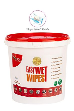 Vebox Easy Wet Wipes Kova IslakMendil Beyaz Sabun Kokulu (300Adet)