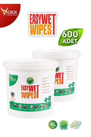 Easy Wet Wipes Kova Eko 2’li 600 Adet