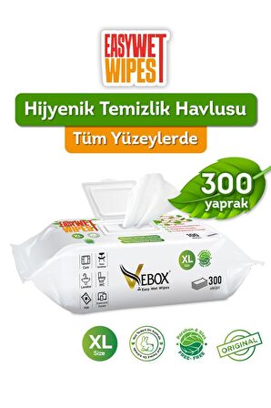 Vebox Easy Wet Wipes Yüzey Temizleme Havlusu 300 Yaprak