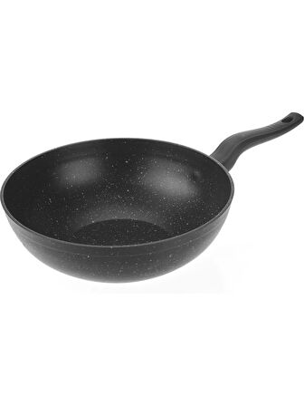 OLİKA SİYAH İNCİ 28 CM GRANİT WOK TAVA