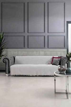 Tabu Home Dokuma Cozy Comfort Gri Koltuk Örtüsü