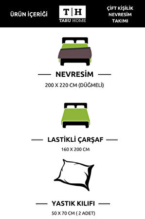 Tabu Home Ranforce Zen Huzuru Gri Çift Kişilik Nevresim Takımı