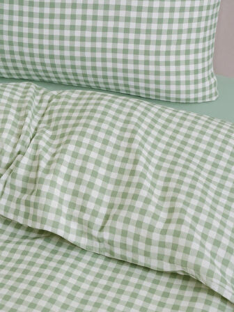    Tabu Home Ranforce Mint Çift Kişilik Nevresim Seti