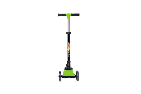 Winky Katlanabilir Scooter 3 Tekerli Mavi Işıklı Yeşil 5+Yaş