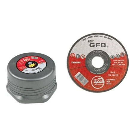 Gfb 2350 İnox  Kesici Taş 125 x 1 x 22.23 mm - 50 Adet