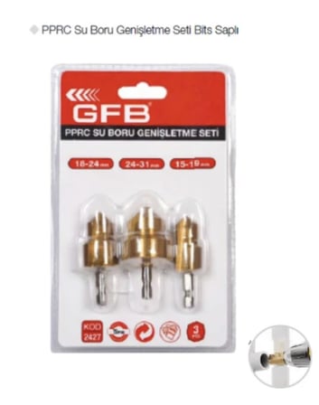 GFB Su Boru Genişletme Seti 18-24mm 24-31mm 15-19mm