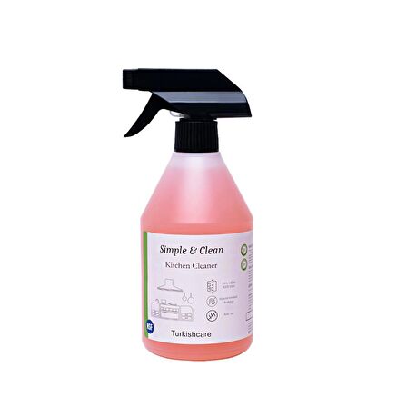 Simple & Clean Mutfak Fırın Izgara ve Yüzey Temizleyici Kireç Sökücü Sprey 500 ml