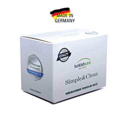 Simple & Clean 3’lü İthal Mikrofiber Sihirli Bez Seti Cam Mutfak ve Oto Temizlik Bezi