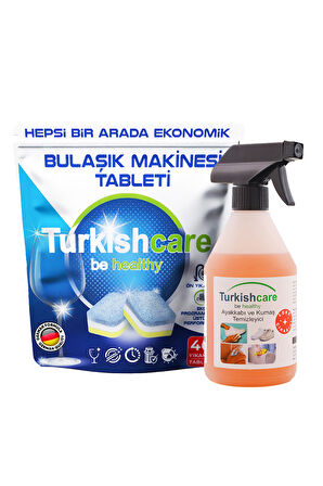 Hepsi Bir Arada 40 Yıkama Bulaşık Deterjanı Premium Tablet + Çok Amaçlı Leke Çıkarıcı Sprey 500ml