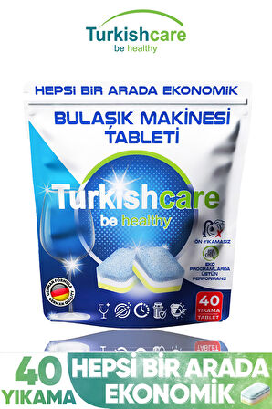 Hepsi Bir Arada 40 Yıkama Bulaşık Deterjanı Premium Tablet + Çok Amaçlı Leke Çıkarıcı Sprey 500ml
