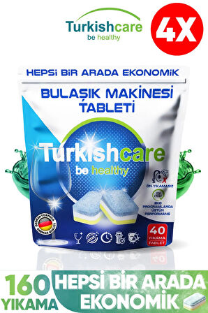 4 Paket Premium Ekonomik Bulaşık Deterjanı 160 Adet