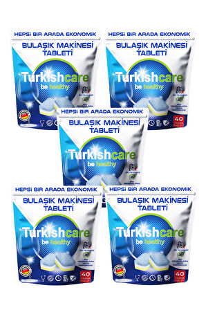 5 Paket Premium Ekonomik Bulaşık Deterjanı 200 Adet