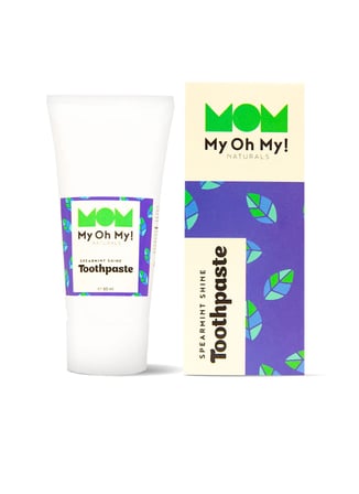 Spearmint Shine | Organik Tatlı Nane Uçucu Yağlı Florürlü Çocuk Diş Macunu