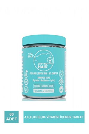 Strong Hair Gummy Vitamin 60 Adet