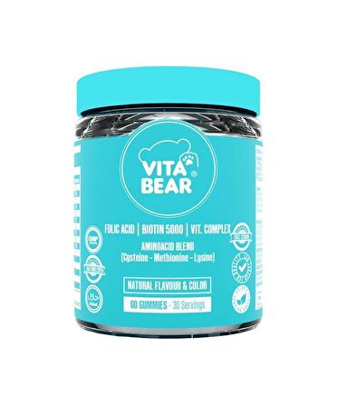 Vita Bear Strong Hair Gummy Vitamin 60 Adet