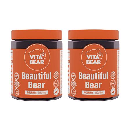 Vita Bear Beautiful Bear Cilt Vitamini 60 Adet 2'li Paket