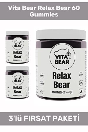 Vita Bear Relax Bear 60 Gummies - 3 Adet