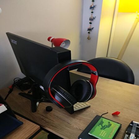 Monitor Takılan Oyuncu Kulaklık Standı Gamer Headset Stand Kulaklık Tutucu Askısı