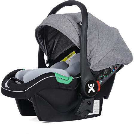 Wow Kabin Boy Tek Elle Kolay Katlanır Travel Bebek Arabası Autofold Grey Black