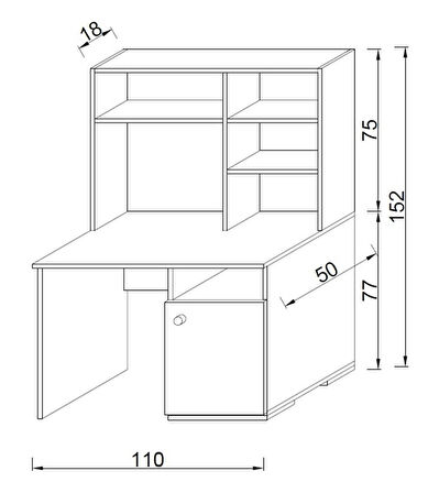 Kuzeylife Legno Çalışma Masası