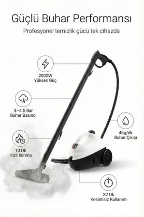 VEXGEN 4Berry SteamClean Buharlı Temizlik Makinesi