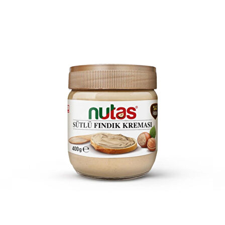 Nutas Sütlü Fındık Kreması – 400g Cam Kavanoz