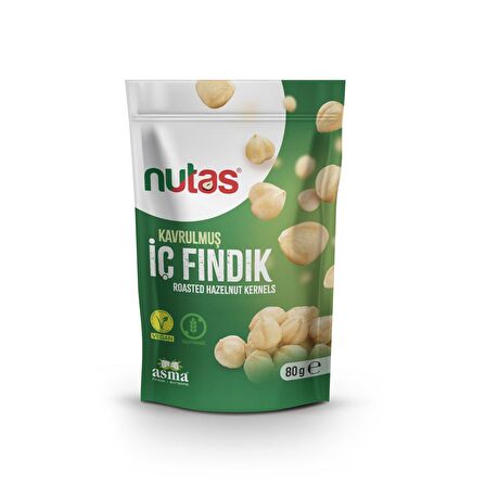 Nutas Kavrulmuş İç Fındık - 80g Doypack