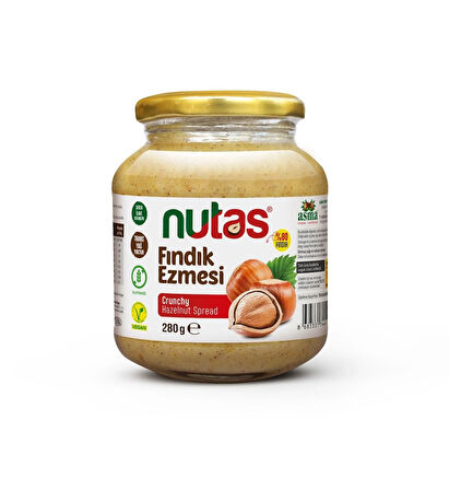 Nutas Fındık Ezmesi – 280g Cam Kavanoz