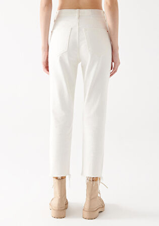 Mavi New York Beyaz Jean Pantolon 101441-81364