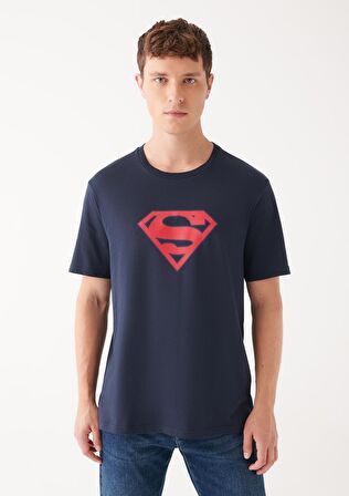 Mavi Superman Baskılı Lacivert Tişört 0610754-70490