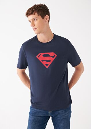 Mavi Superman Baskılı Lacivert Tişört 0610754-70490