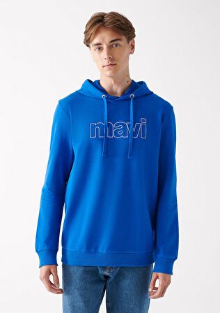 Mavi Logo Baskılı Mavi Sweatshirt 065606-70913
