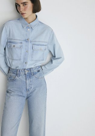 Victoria Real Blue Gölgeli Açık Mavi Jean Pantolon 101072-34111