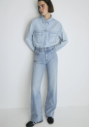 Victoria Real Blue Gölgeli Açık Mavi Jean Pantolon 101072-34111