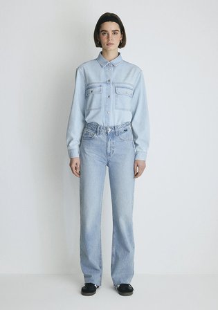 Victoria Real Blue Gölgeli Açık Mavi Jean Pantolon 101072-34111