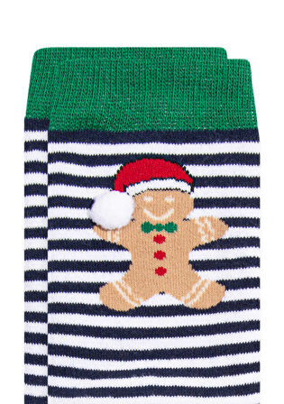 Mavi Yılbaşı Temalı Yeşil Bot Çorabı 1910933-19133